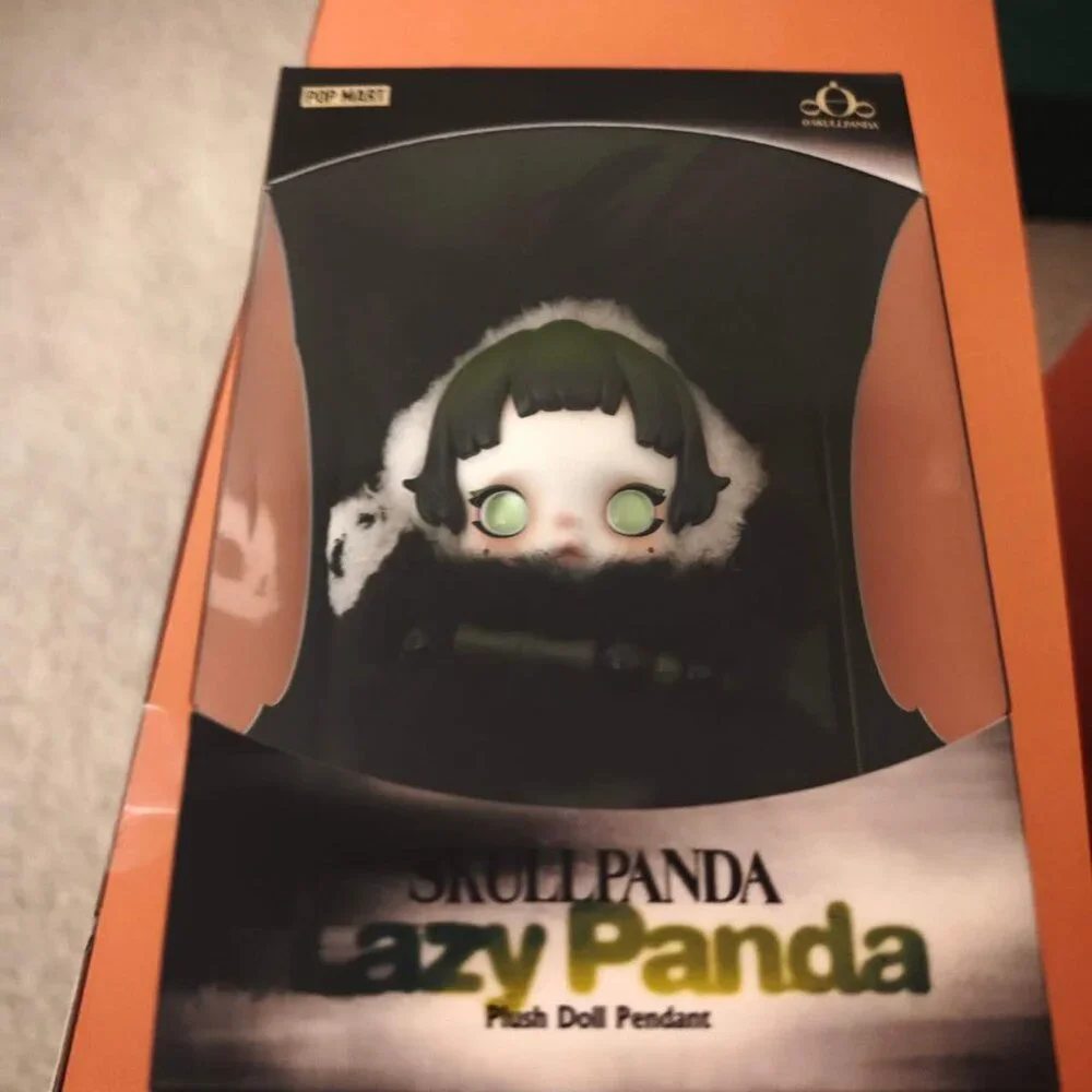 SKULLPANDA Lazy Panda Plush Doll Pendant - Sealed - Picture 2 of 5